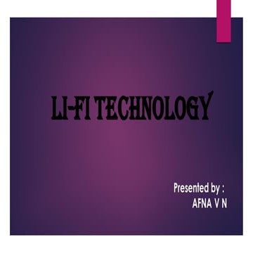 Li fi technology 