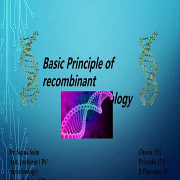 Principles of rDna technology