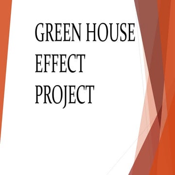 Greenhouse effect and global warming | PPTX