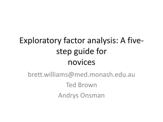 Exploratory Data Analysis Ppt Exploratory Data Analysis Ppt