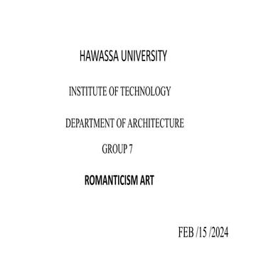 Presentation1 of art work of romanticism