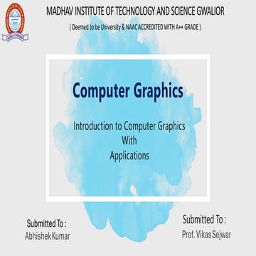 Presentation On Computer Graphics mathod | PPT