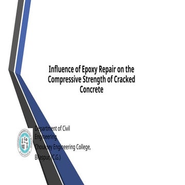 Influence of epoxy repair on concrete crack