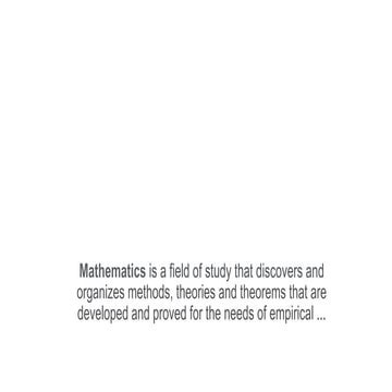udy of mathematics as a "demonstrative discipline" began in the 6th century B...