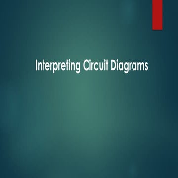 Interpreting Circuit Diagram Electrical wiring