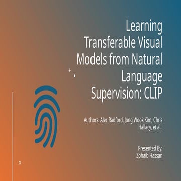 Learning Transferable Visual Models from Natural Language Supervision: CLIP