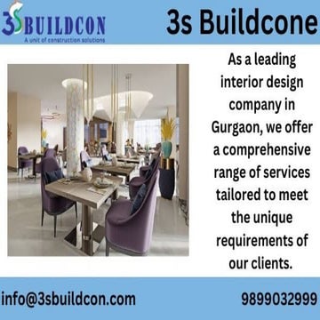 Interior Design Company in Gurgaon services | PPT
