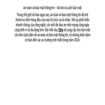 An toan va bao mat thong tin Vai tro va ccch bao mat.pptx