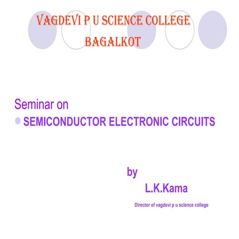 Presentation on semiconductor electronic circuits.ppt