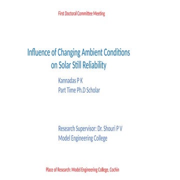 Solar still analysis using different methods