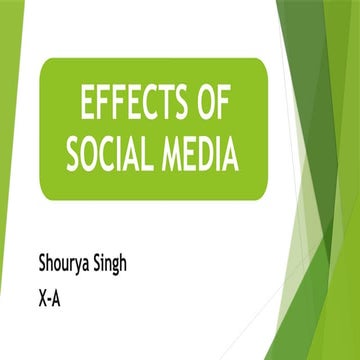 Impact of social media in our life | PPTX
