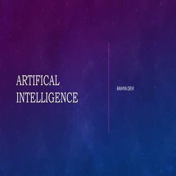 Artificial Intelligence and their content