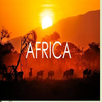 Presentation about the introduction of Africa