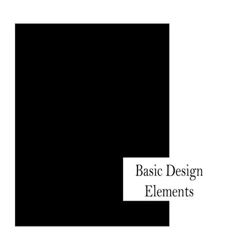 Basic Design Elements in simplified form | PPTX