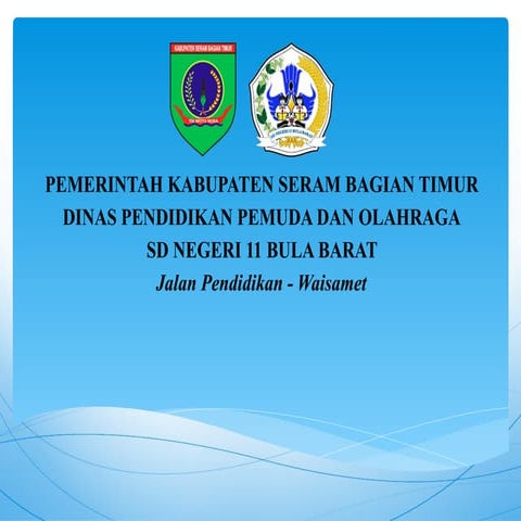 Presentation visi misi dan tujuan sekolah dasar (SD) Negeri 11 BUla ...