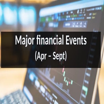 Presentation 1 on Major Financial Events That Have Shaped The Markets ...