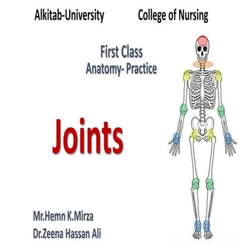 Comprehensive Overview of Joint Types and Arthrology in Human Anatomy | PDF