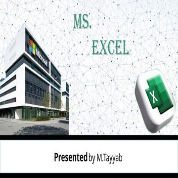 Ms excel and it’s function | PPTX