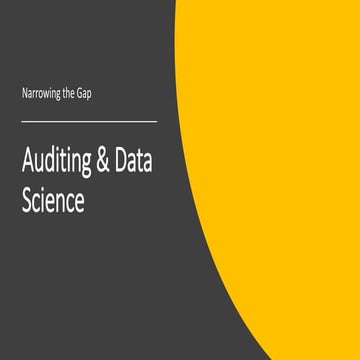 Auditing and Data Science
