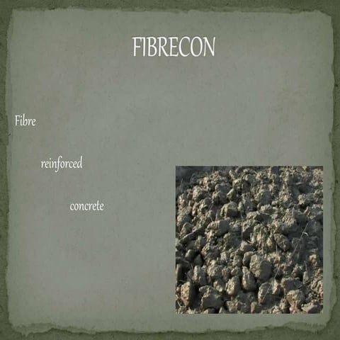 Fibre Reinforced concrete