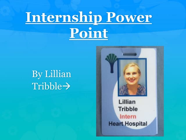 Internship Powerpoint Summer 2016