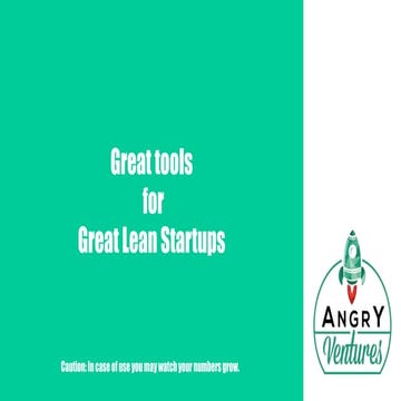 Great-tools-for-lean-startups