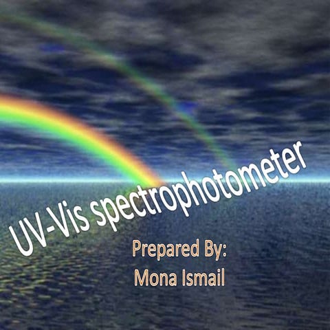 Ultraviolet spectroscopy (UV)