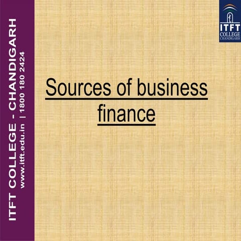 ITFT- Accounting & Finance