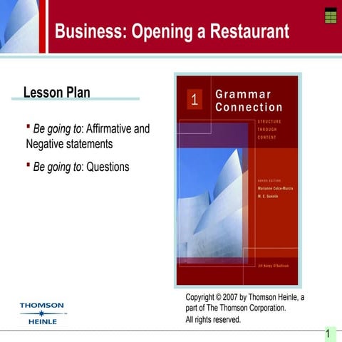 Mastering 'Be Going To' for Future Plans in English Grammar | PPT