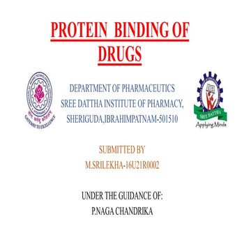 protein binding of drugs