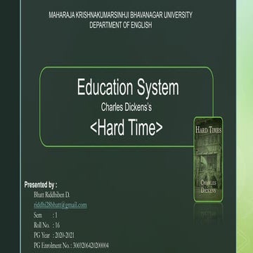 Education System in Hard Time 