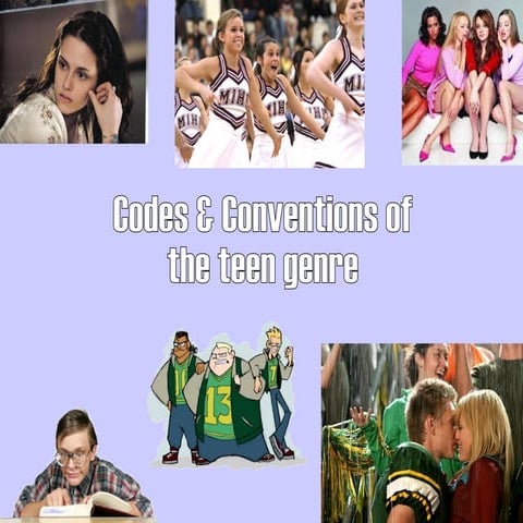 Codes and Conventions of the teen genre