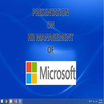 MICROSOFT HR MANAGEMENT