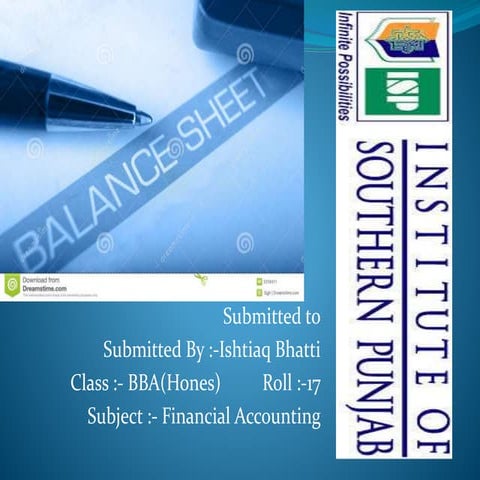 Balance sheet by Backstreet Boys  
