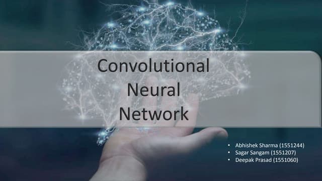 CNN Machine learning DeepLearning