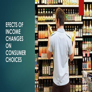 Effects on income changes of Consumer choices 