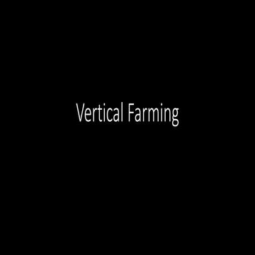 Vertical Farming PPT