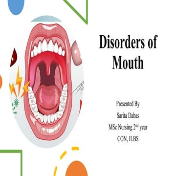 seminar on disorders of mouth in nursing