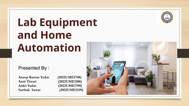 Lab Equipment and Home Automation using Aurdino.pptx