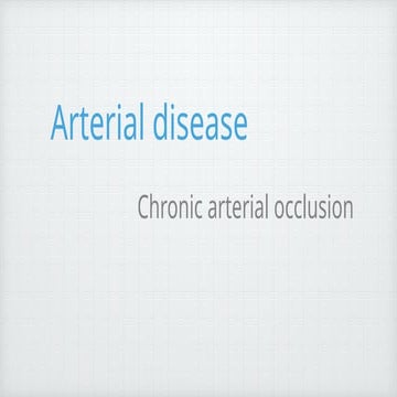 Chronic Threatening Limb Ischemia CTLI | PPSX