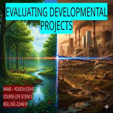 Evaluating Developmental Projects: DMIC and Char Dham Impacts on ...