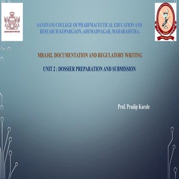 Dossier format and filing.pptx