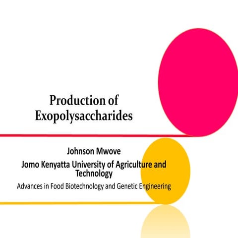 Production of Exopolysaccharides
