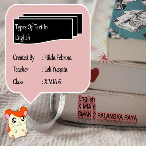 Types of text in english