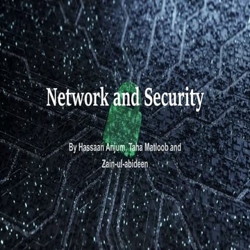 Network and Security | by M.Hassaan Anjum