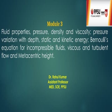 Chapter 1-Introduction fluids Mechanics | PPT