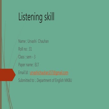 Listening skill