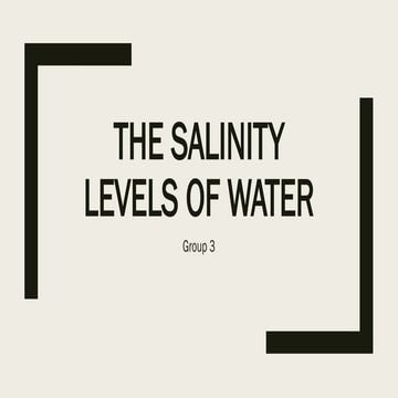 Salinity | PPT