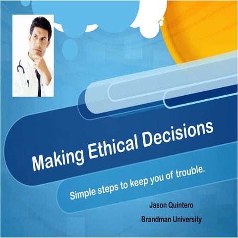 Ethical decision making (corey et al) | PDF