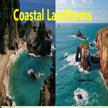 Coastal land forms .erosional and depositional landforms